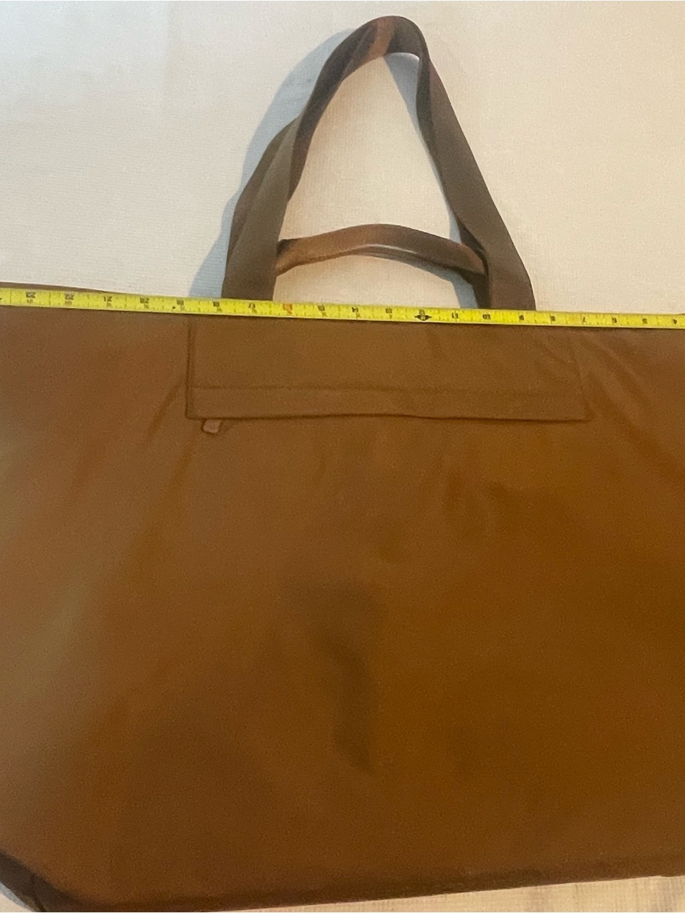 Away Large Featherlight Tote Amaro Brown Travel Shoulder Bag Carry On Zip Lightw - Picture 6 of 12